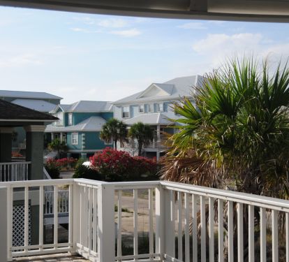 View off the deck of the left side of the house
