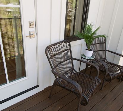 Beautiful secluded view from 2nd floor primary suite private deck
