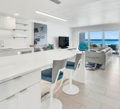 custom dining space with a view!