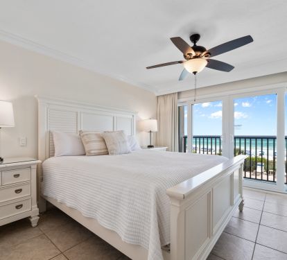 Beautiful beach views from the large master bedroom. Balcony access.