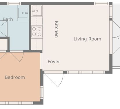 The carriage house floorplan