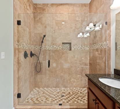 1st floor bathroom shower.  Upgraded dual shower heads.