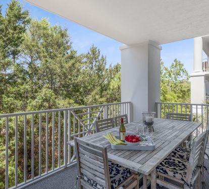 Dining On The Large Balcony