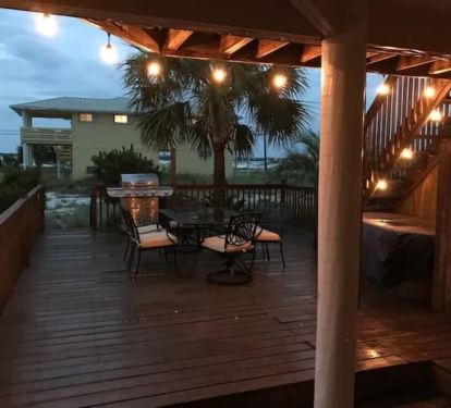 Nighttime relaxation area for the whole family