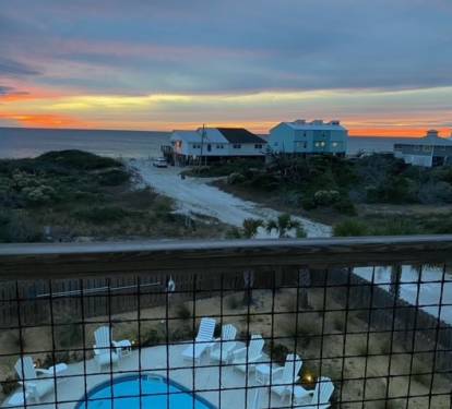 beautiful sunsets from the balcony