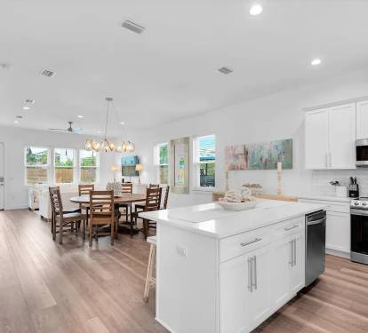 Bliss-12 Easy, hassle-free first floor living, dining and kitchen space minimizes stair climbing.