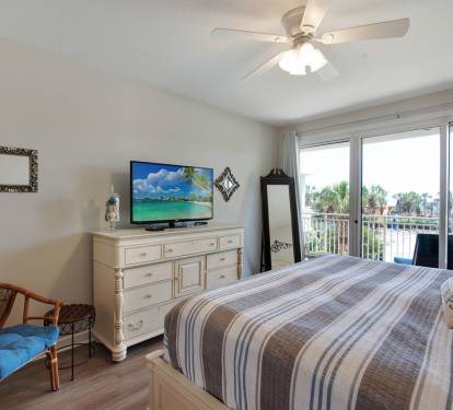 Master Bedroom with view of the Gulf