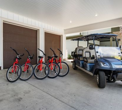 Grand Pearl comes with 5 bikes and a complimentary 6 seater golf cart