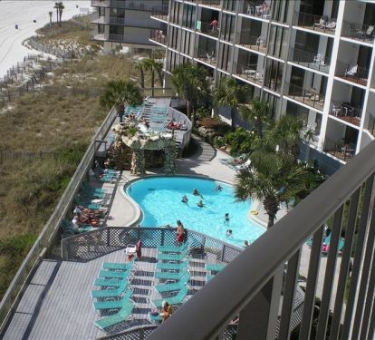 Tower II pool directly below