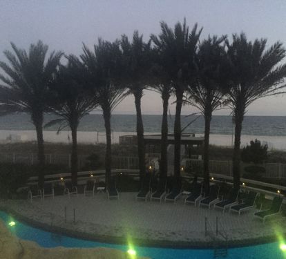 Evening at the pool