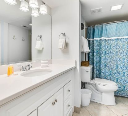 guest bathroom - accessible from bedroom or hall