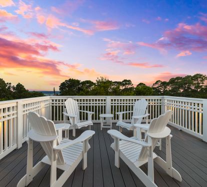 Amazing Sunrise and Sunsets from the third floor roof top deck