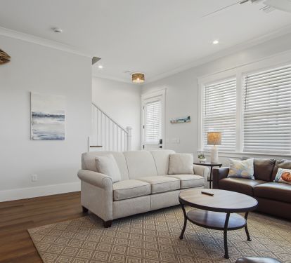 Living room with sofa bed