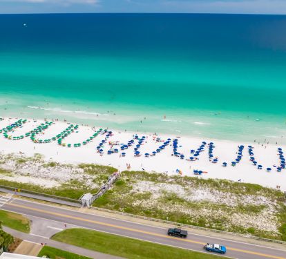 Aerial View of Beach access