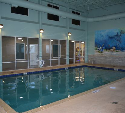The indoor pool