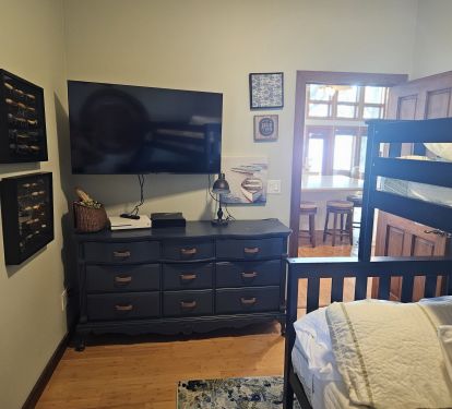 3rd bed, Twin over full. Fun room with 2 XBox gaming consoles