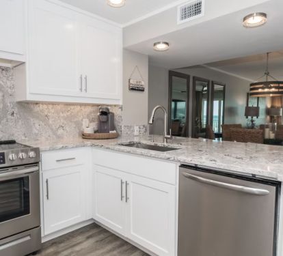 Kitchen is open to the dining and family room so you can take in the view.