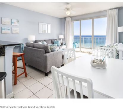 Another living room view that includes dinette table.