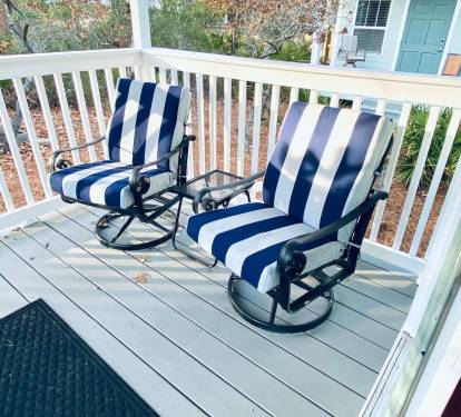 Balcony with chairs