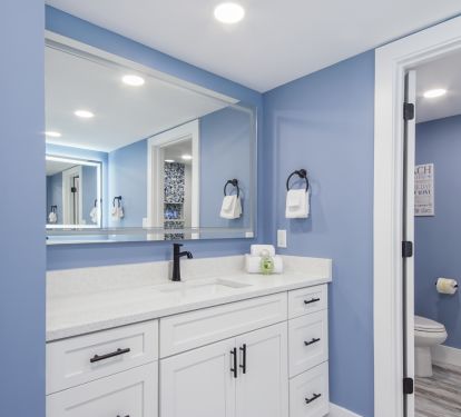 Master bathroom vanity