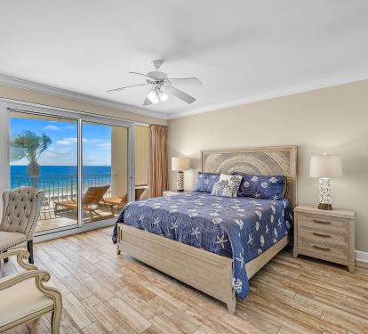 Master with King Bed and King size view 