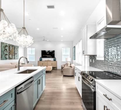 Azure-5 Azure's open concept kitchen ensures that the family chef gets to be included in the making of new family memories.