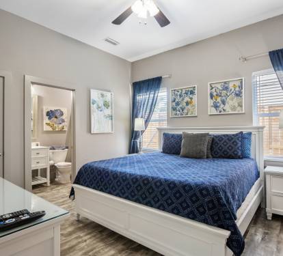 King suite with private bathroom