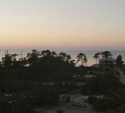 View of the Bay across the street from Condo