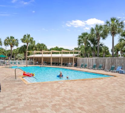 Boardwalk pool is about 25 steps from condo