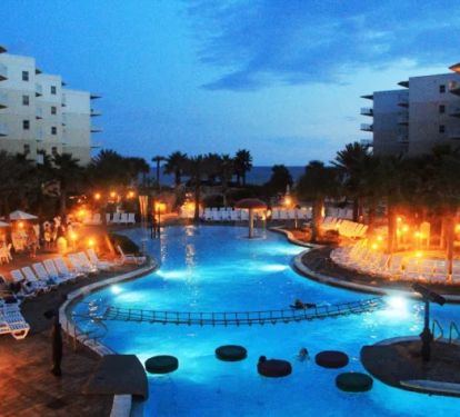 The pools at Waterscape are unmatched! This one includes a waterfall &amp; lily pads