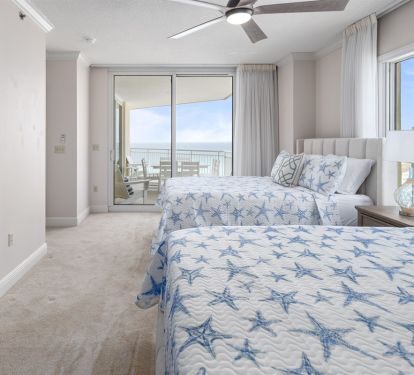 Bedroom #4 with Two Queen Beds and Private Bathroom