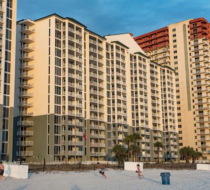 Condo rear view from the ocean!