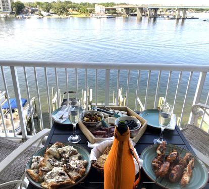 Happy Hour from the balcony!  renteaglesperch.com