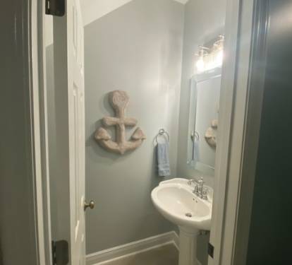 main floor half bath