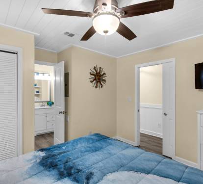 Master with adjoining bathroom