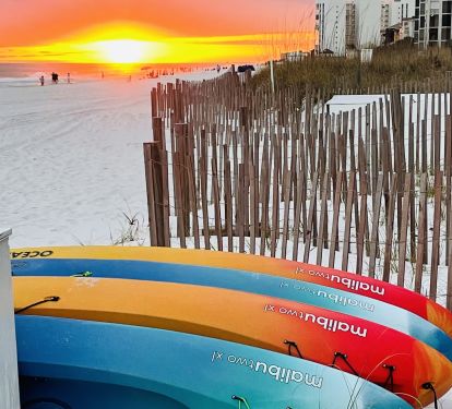 Kayaks and paddleboards available to rent on-site March-Oct