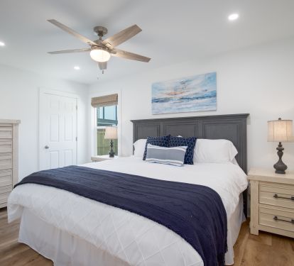 BR 3 has a king bed, large screen tv, and ensuite bath.