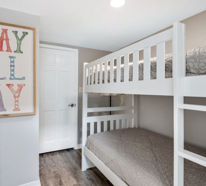Upstairs bunkroom