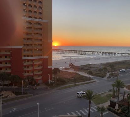 Sunsets are amazing from the Balcony.
