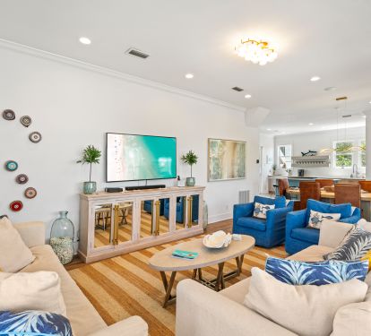 2nd Floor Comfy Living Room with TV &amp; Soundbar
