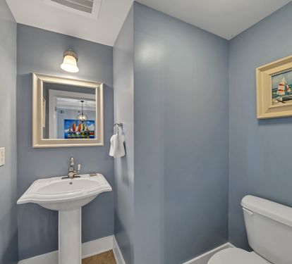 Half bath directly off main living space