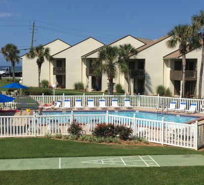 The pool area of Blue Surf for your relaxation and convenience.