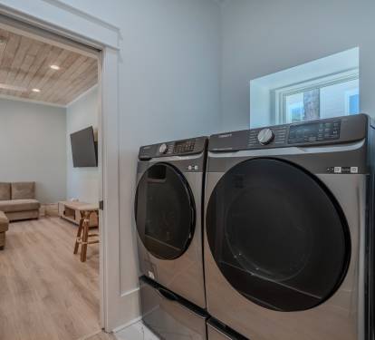 Large capacity 2nd floor washer and dryer