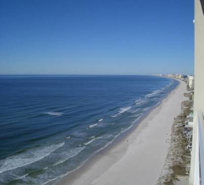 view from balcony looking west (toward Destin)
