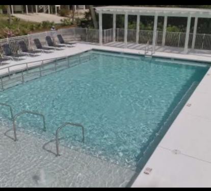 newly renovated heated pool