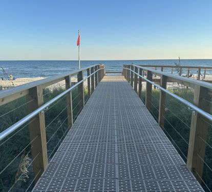 Indigo Has An ADA / Wheelchair Beach Crossover Ramp For Easy Beach Access 
