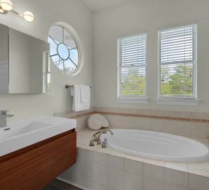 Aqua-21 Garden tub and floating vanity for king suite #2.
