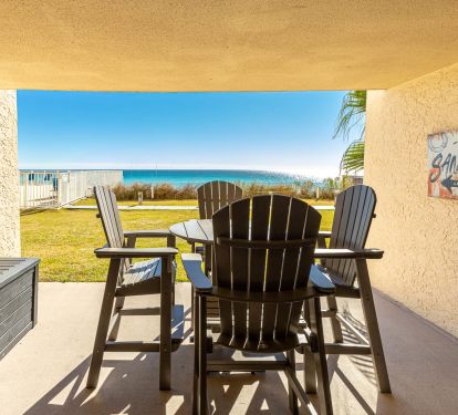 View from your walk-out covered patio!