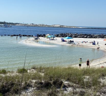 Just shy of 4000 steps away, beachcombers can walk to St Andrews State Park.