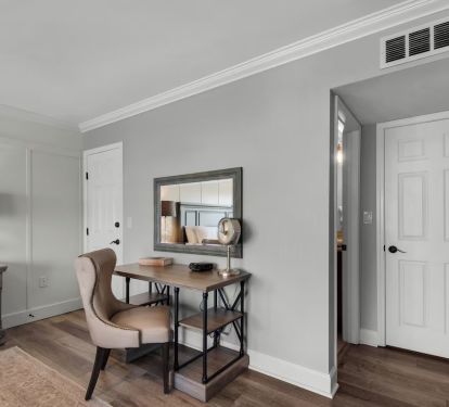 Work table or makeup table with mirror